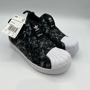 Adidas x Disney Superstar 360 Kid's Goofy Sneakers Black/White Size 2 FW8040